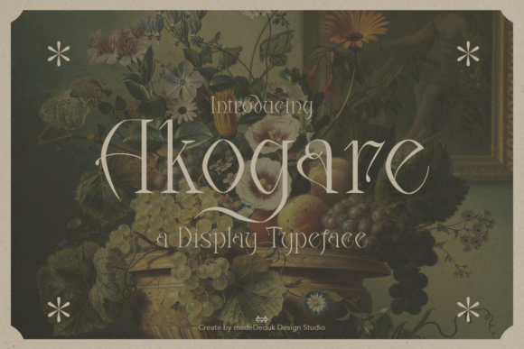 Akogare: An Imperial Display Font for Brand-Focused Digital Design