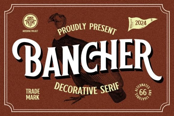 Bancher: A Bold Serif Font for Distinctive Brand Design