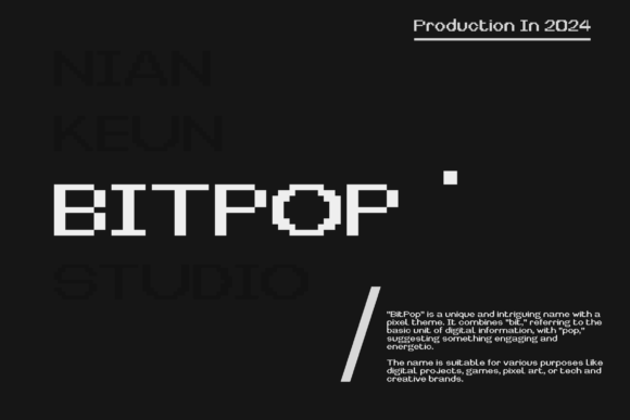 Bitpop: A Pixel-Inspired Display Font That Elevates Your Brand