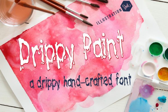 Drippy Paint Font: A Fun Display Typeface for Small Brands