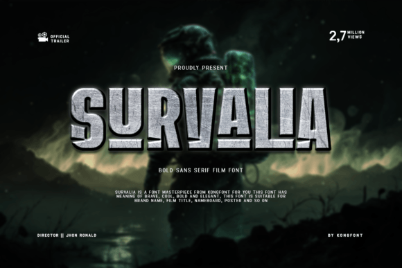 Exploring Survalia: A Bold Display Font for Standout Branding
