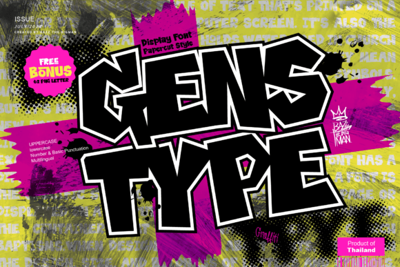 Gens Type: The Quirky Display Font for Bold Campaigns