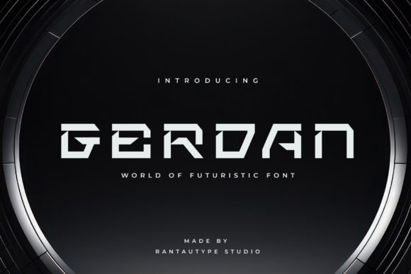 Gerdan: The Futuristic Display Font Built for Digital Marketing