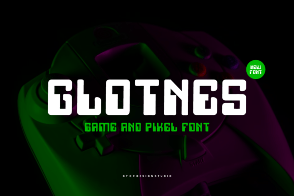 Glotnes Font: A Pixel Display Typeface for Nostalgic Designs