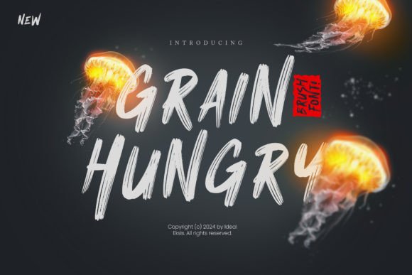 Grain Hungry: A Textured Brush Font That Feels Alive