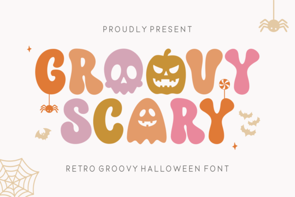 Groovy Scary Display Font for Halloween Web Design
