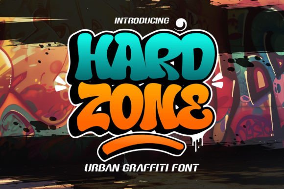Hard Zone: The 3D Graffiti Display Font for Crafters