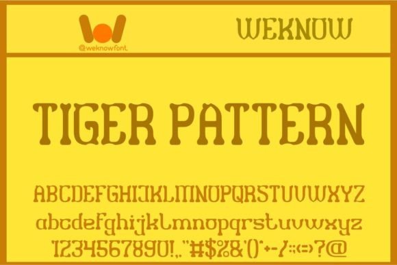 How Tiger Pattern Font Turns Everyday Branding Into Something Unforgettable