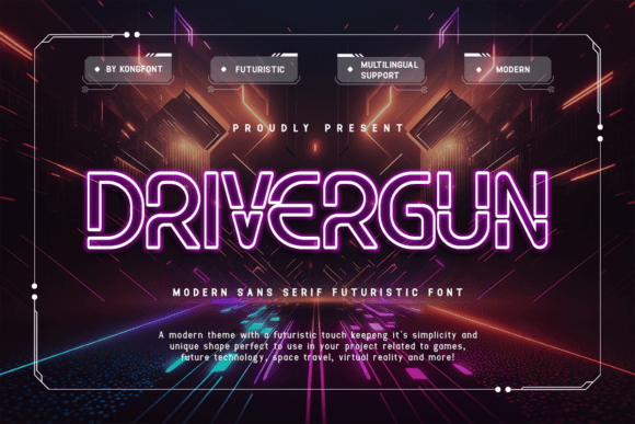 Introducing Drivergun: The Futuristic Font for Craft and Product Design