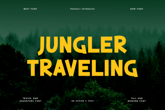 Jungler Traveling Font: A Bold Display Typeface for Digital Work