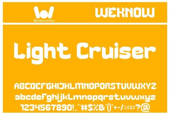 Light Cruiser: A Playful Display Font for Crafters