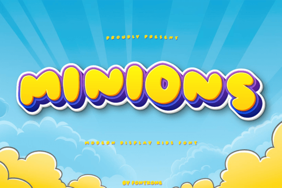 Minions Font: A Handwritten Display Typeface for Digital Charm