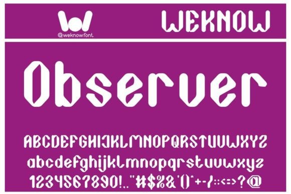 Observer Font: A Bold Display Typeface for Modern Branding