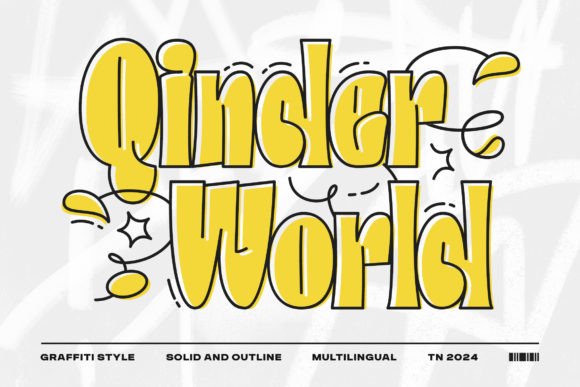 QinderWorld: A Modern Graffiti Font for Digital Expression