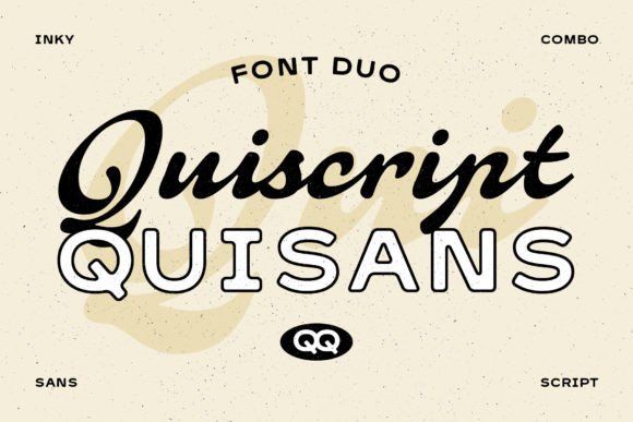 Quiscript Quisans: A Font Duo for Branding Success