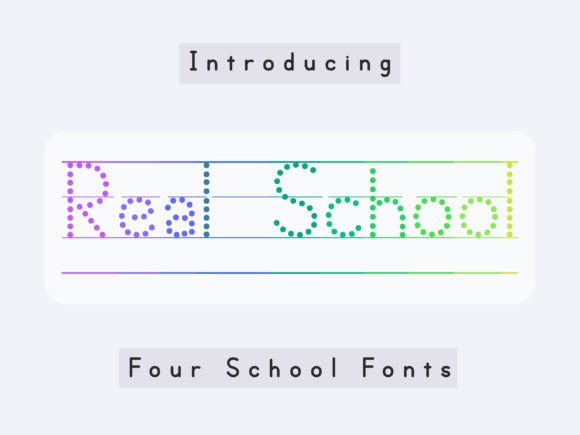 Real School: The Friendly Display Font for Web Creators