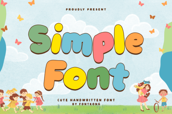 Simple Font Font for Welcoming Web Design