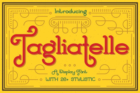 Tagliatelle: A Designer's Take on a Display Font with Personality