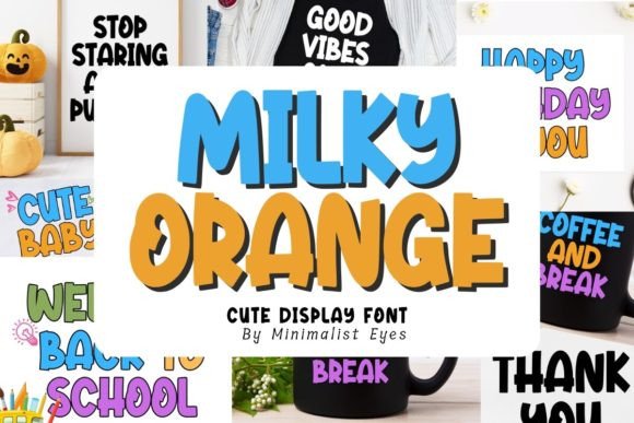 The Milky Orange Font: Adding Personality to Real Branding Projects