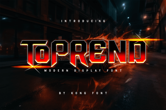 Toprend Font: A Bold Typeface for Building a Strong Brand Identity