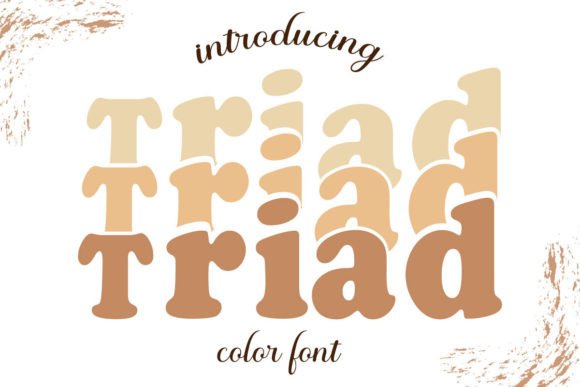 Triad Color Font: A Display Typeface for Digital Branding